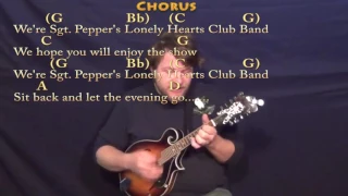 Sgt. Pepper's Lonely Hearts Club Band (Beatles) Mandolin Cover Lesson with Chords/Lyrics