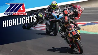 MotoAmerica Medallia Superbike Race 1 Highlights at Laguna Seca 2023