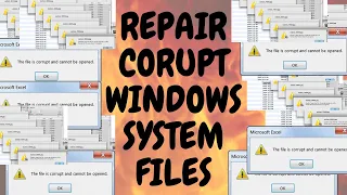 FIX ANY CORRUPT WINDOWS SYSTEM FILE IN 10 SECONDS USING CMD