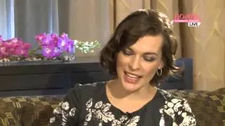 Milla Jovovich interview on Russian TV Channel "Rain" (with subtitles)