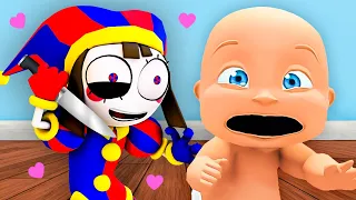 Baby Stuck with POMNI for 100 DAYS! (The Amazing Digital Circus)