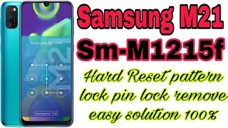 Samsung M21 (M1215f) HardReset pattern lock pin lock remove easy solution 100% #dhaka #mobile #viral