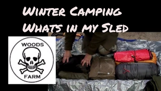 Packing for Winter Camping Sled and Loadout