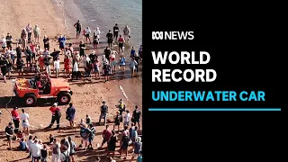 Car driven 7km underwater across Darwin Harbour | ABC News