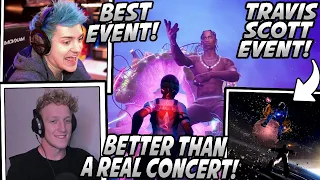 Tfue, Ninja & Streamers React To The *LIVE* TRAVIS SCOTT CONCERT Event In Fortnite! (BIGGEST EVER!)