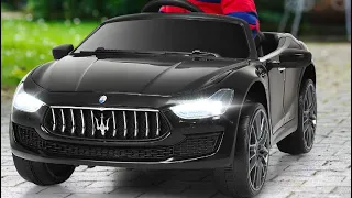 Costzon Ride on Car, 12V Licensed Maserati Gbili, Battery Powered Car Review, Realistic with all the