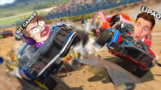 LIPÃO e BIT GAMER em uma CORRIDA DE DEMOLIÇÃO! - Wreckfest