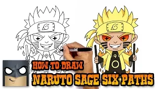 How to Draw Naruto | Sage of Six Paths Mode