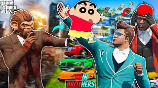 Shinchan Saved Franklin & His Twin Brother In GTA 5