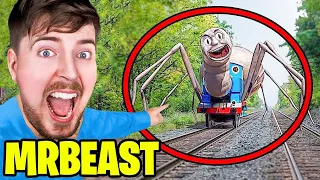 6 YouTubers que encontraram THOMAS O TREM.EXE na Vida Real! (MrBeast, Renato Garcia & GamerCosta)