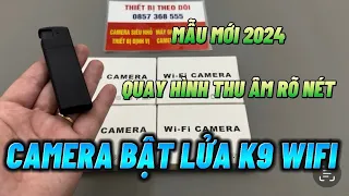 Camera giấu kín bật lửa k9 wifi full4k mẫu mới 2024, bật lửa gắn camera ngụy trang tốt nhất hiện nay