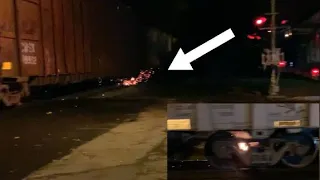 CSX Train Brake Catches on Fire,& Starts Sparking! Brakes Grids on the Wheel!