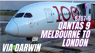 Qantas Boeing 787-9 Economy Class ✈️ Melbourne to London via Darwin QF9