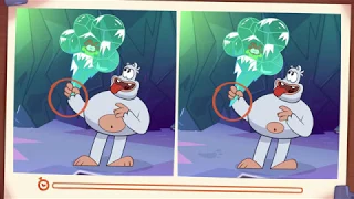 Spot the Difference - Om Nom Stories: Bigfoot