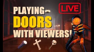 PLAYING Roblox Doors With Viewers! (LIVE🔴)