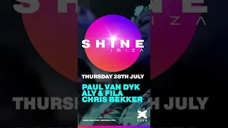 See you tonight at SHINE Ibiza!
