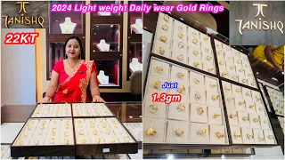 2024 New Daily wear gold Ring Collections starting just 1.3gm onwards from Tanishq|Gold Ring Designs