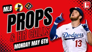 BEST MLB PLAYER PROPS Monday May 6th | MLB Prop Picks & Best Bets on Underdog Fantasy & PrizePicks