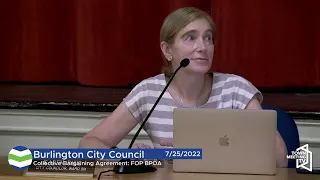 Burlington City Council - 7/25/2022