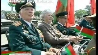 Military parad Minsk Belarus 3. July 2009. Lukashenko speech.