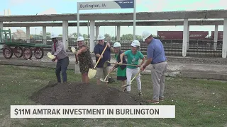 Officials break ground on new Burlington Amtrak project