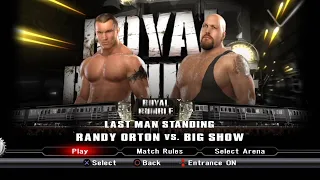 WWE SmackDown VS Raw 2009 PS3 - Randy Orton VS Big Show - Last Man Standing