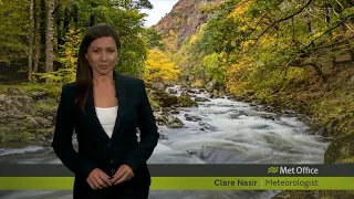 Thursday afternoon forecast 24/10/19
