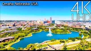 Omaha Nebraska USA in 4K Ultra HD Drone