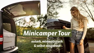 VW Caddy Ausbau zum Minicamper - ganz autark mit Toilette, Dusche, Küche & Elektrizität