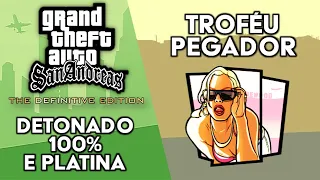 GTA San Andreas Definitive Edition - Detonado 100% e Platina - Troféu Pegador