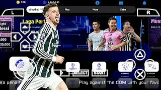 eFootball PES 2024 PPSSPP Lite Version Season 5 Update Transfer & Kits Camera Ps5 Best Graphics