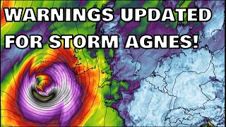 Warnings Updated for Storm Agnes! 26th September 2023