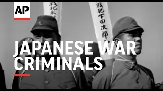 JAPANESE WAR CRIMINALS TO BE HANGED - NO SOUND