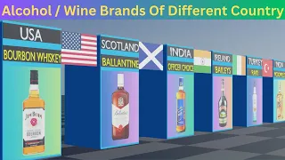 Popular Alcohol Brands From Different Countries ! #alcohol#wine #bear #country #country #comparison