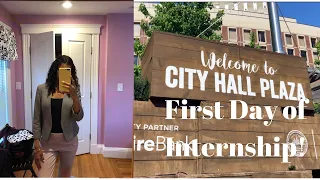 First Day of My Internship | prep, morning routine, views of boston!