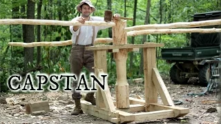 Timber framing a medieval capstan