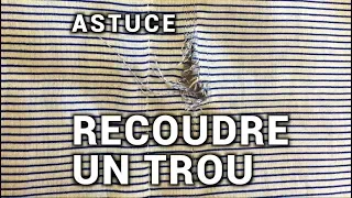 Comment recoudre un trou | Cours de couture facile 👍👍👍