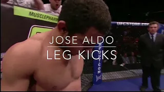 Jose Aldo: Leg Kicks