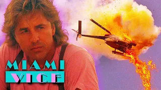 Crockett Shoots Down a Helicopter | Miami Vice