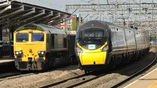 Fantastic Movement At Rugby Station 16th April Fast Trains Freight Trains WCML