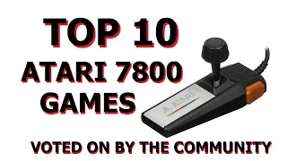 Top 10 Atari 7800 Games According to Facebook!