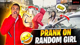 Real Life Money Heist Bundle From Netflix 😱 Public Prank Free Fire × Money Heist😱 - Garena Free Fire