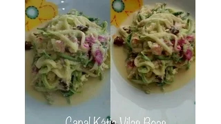 Macarrão Abobrinha a Carbonara ( low carb )receita Kátia Vilas Boas