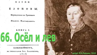 66. Осёл и лев. Басни Эзопа в переводе И.Мартынова