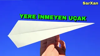 Yere İnmeyen Kağıttan Uçak Yapımı (Çok Kolay)