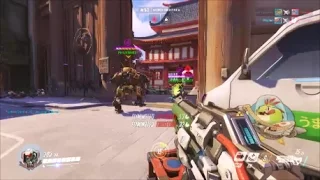 Overwatch Hanamura Attack as Soldier 76 - Under 2 minute victory