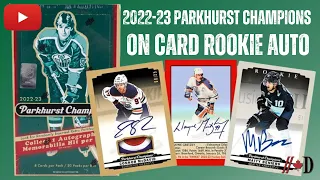 2022-23 Parkhurst Champions - On Card Autos & SNEAKY Good Value