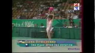 Elena VITRICHENKO (UKR) ball - 1996 Atlanta Olympics semi final