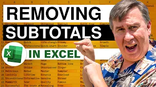 Excel - How To Remove Subtotals In Excel #shorts - Episode S0053