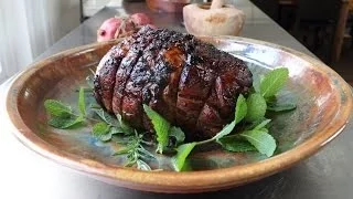 Roast Leg of Lamb with Pomegranate, Garlic & Herbs - Easter Lamb Recipe